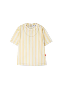 Striped T-Shirt | Unisex | Ecru x Yellow