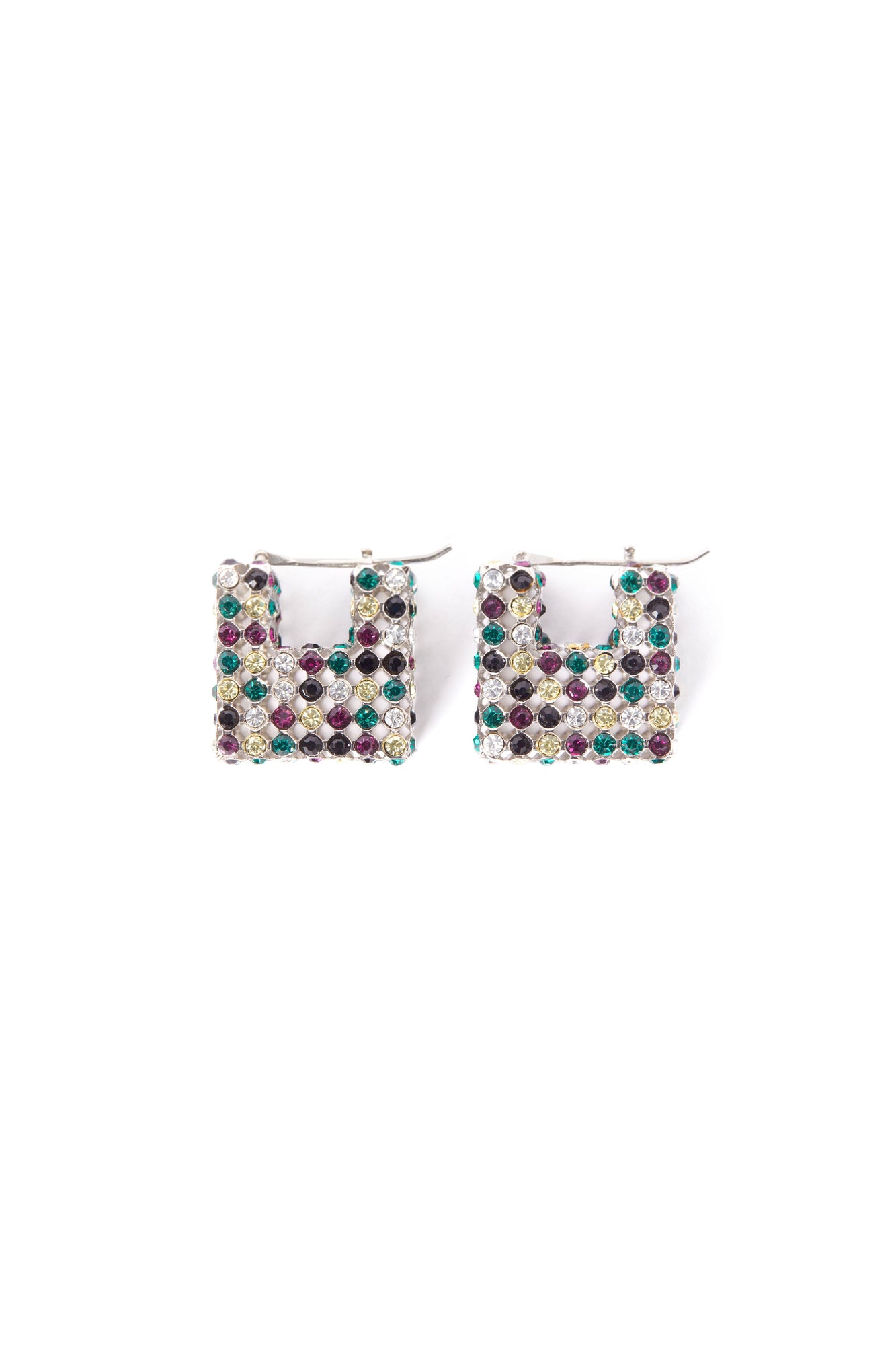 Giostra Silver Cube Earring | Women | Multicolor