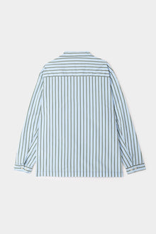 Body Shirt | Women | Green x Blue Stripes