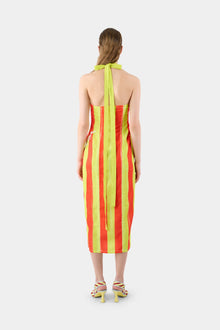 Triangle Dress | Women | Red x Yellow Stripes