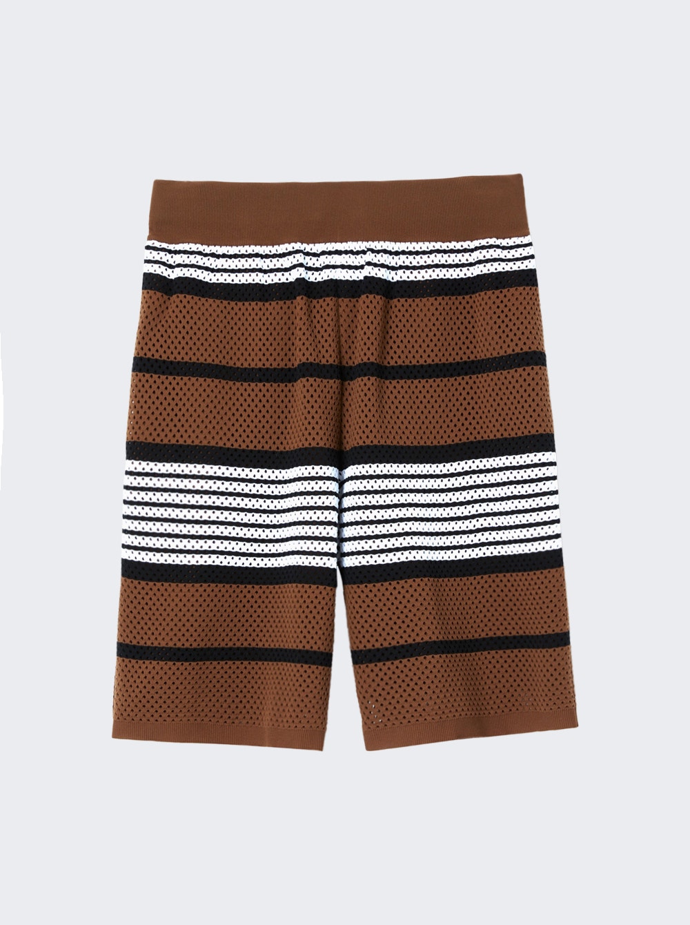 Men | BURBERRY | Knit Shorts | Dark Birch Brown