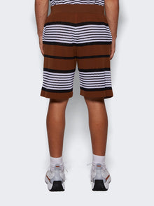 Men | BURBERRY | Knit Shorts | Dark Birch Brown