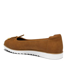 Jade Casual Flat | Tan Faux Nubuck