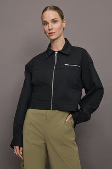 Bandier | Clinton Crop Jacket | Black