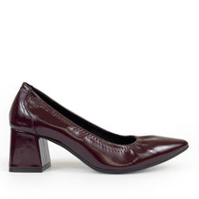 Elisea Dress Pump | Merlot Crinkle Faux Patent Stretch