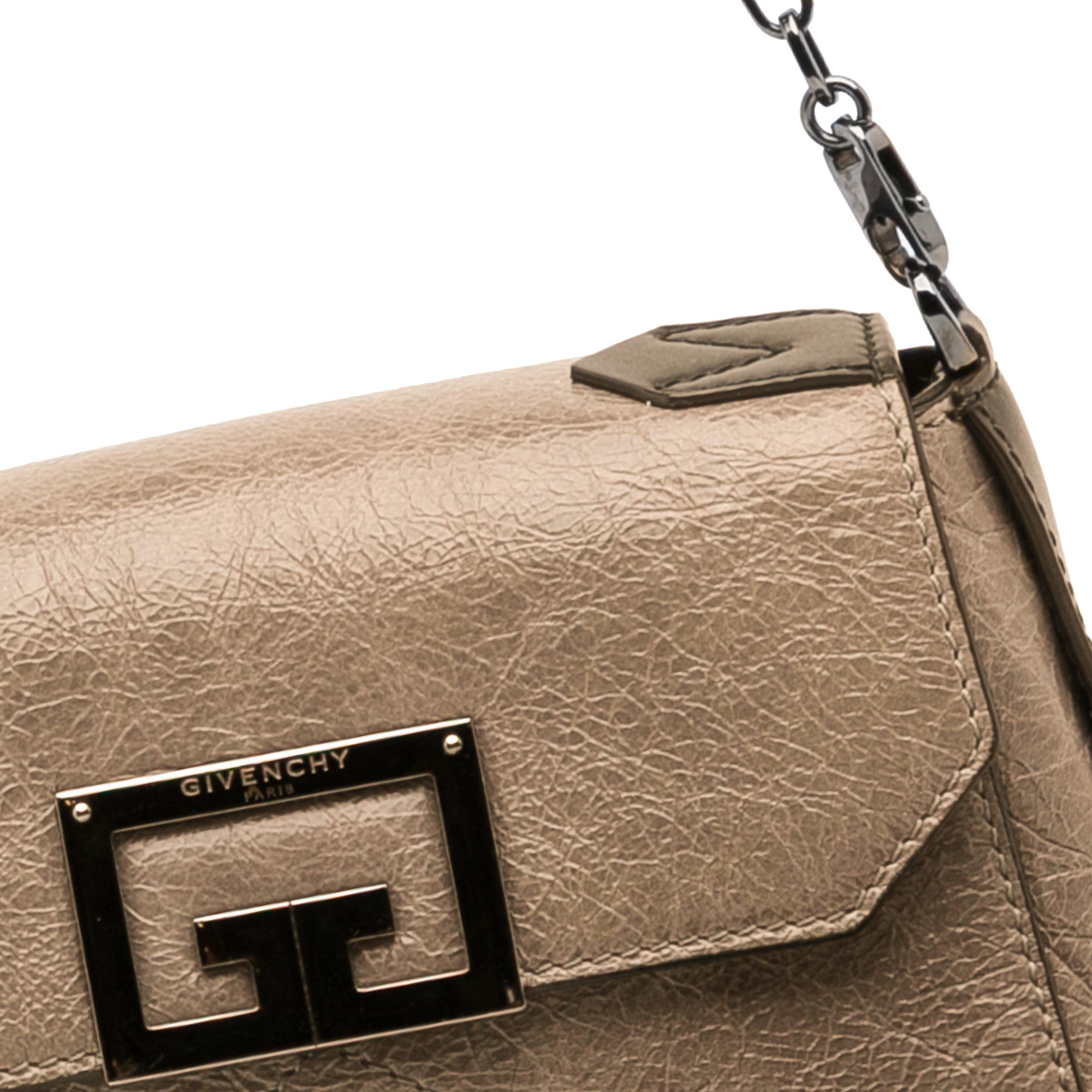 Givenchy Pre-Owned Small Crinkled Calfskin ID Convertible Bag | Women | Brown x Light Brown