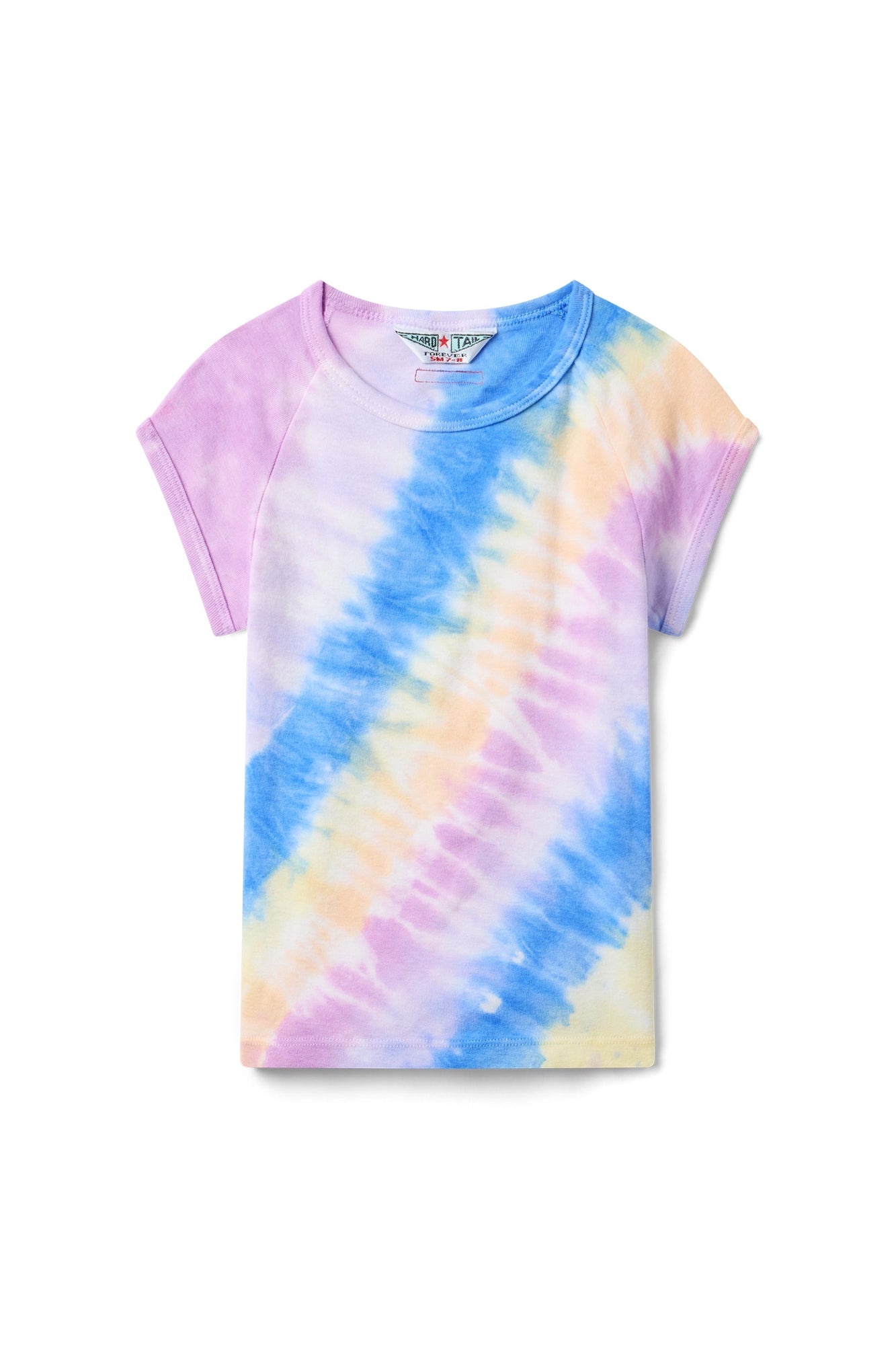 Kids | Kids Basic Short Sleeve Baseball Tee | Multi Stripe Lines 5