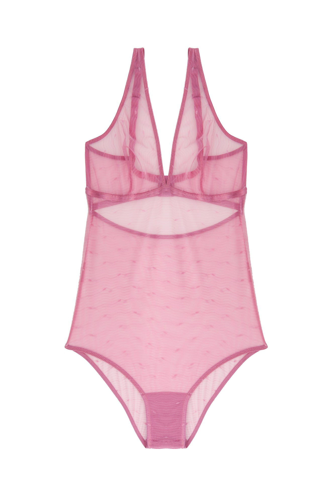 Kate Soft Plunge Bodysuit | Wild Rose