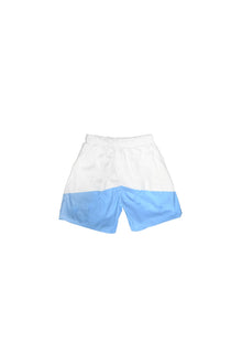 Crew Color Block Unisex Shorts | White & Blue
