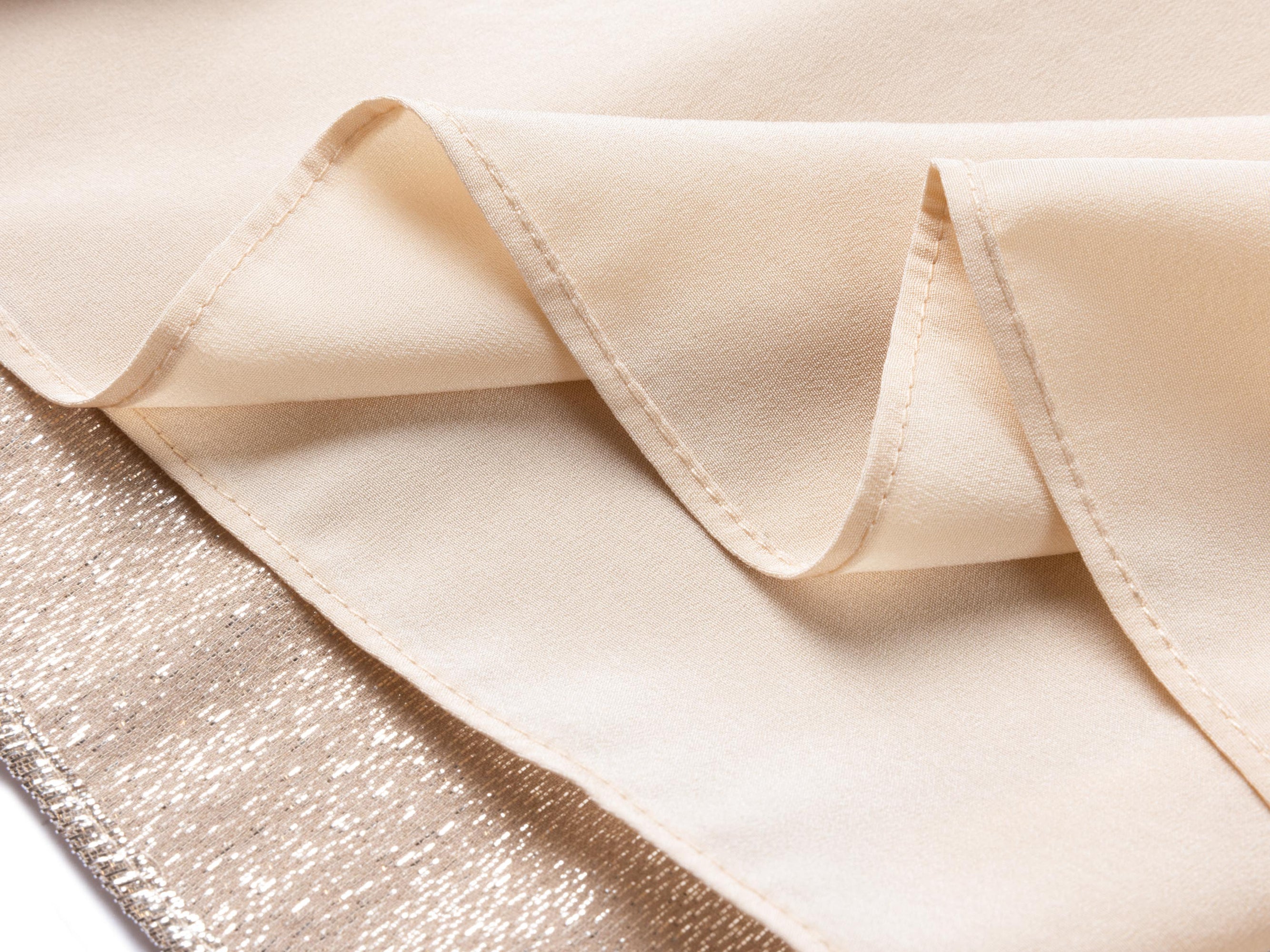 Silk Velvet Jacquard Cinched-Waist Dress | Ivory