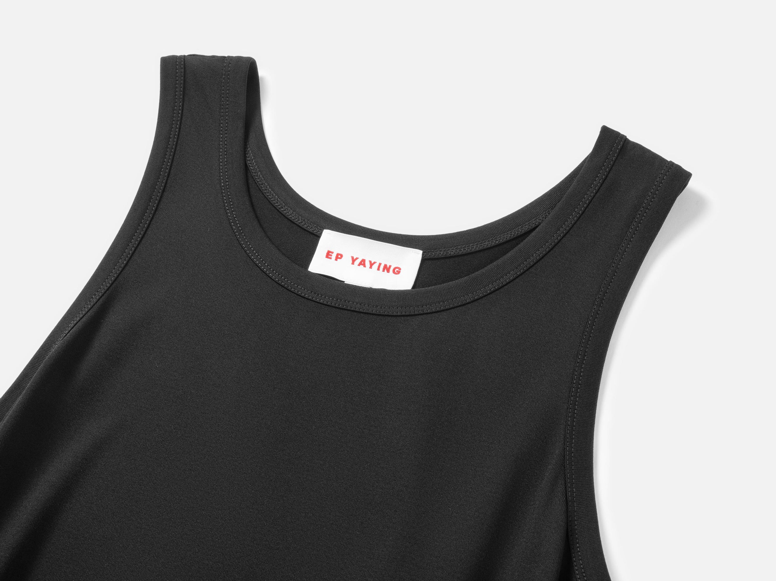 Minimalist Sleeveless Dress | Black