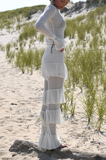 Clara Ruffle Pant | Ivory