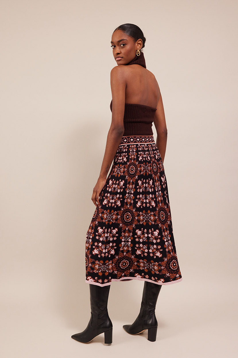 Sandrine Skirt | Black Rita Tile