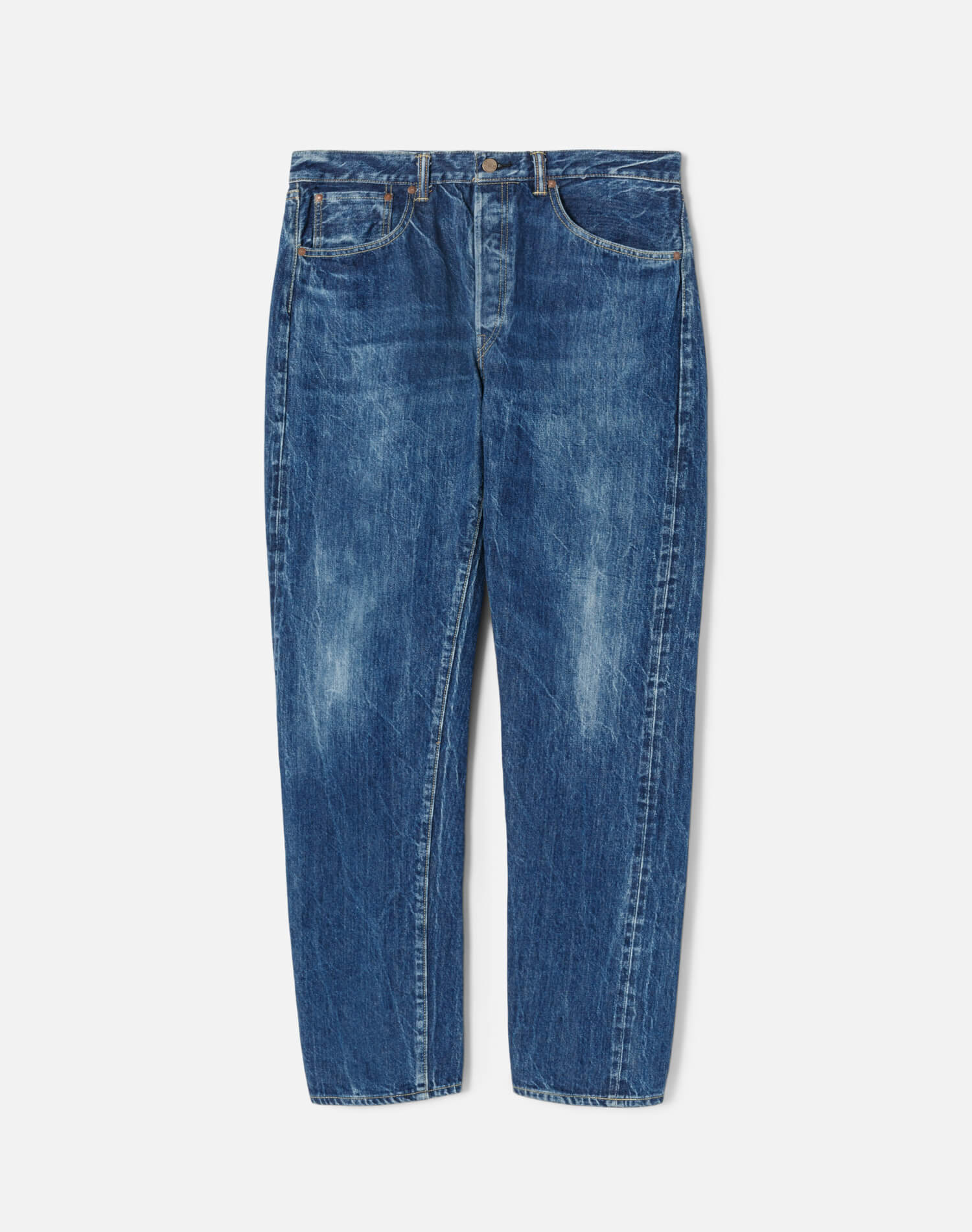 Mens | 1966 Selvedge Slim Jean | Premium Dark Worn