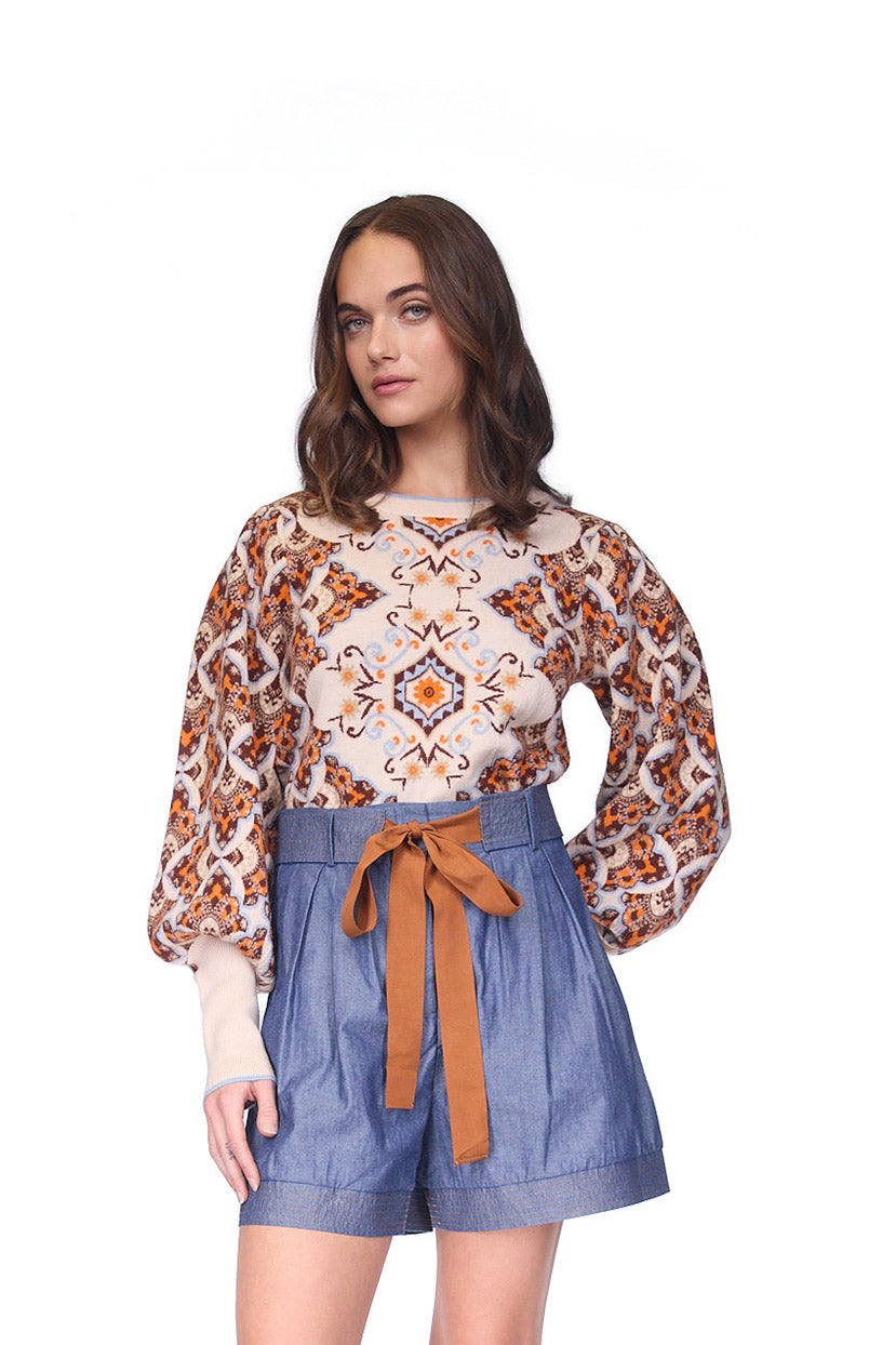 Esme Top | Turtledove Vintage Paisley