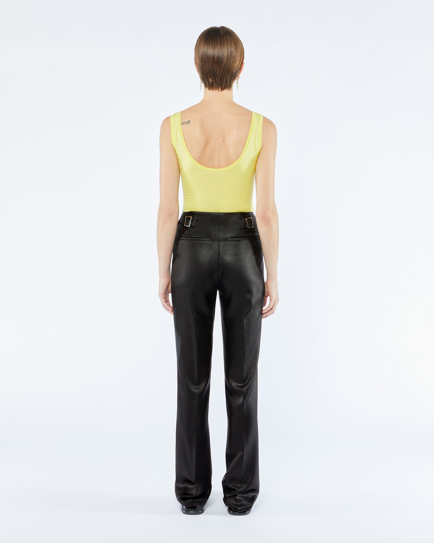 Womens | Maurie Tailored Satin Pants | Black