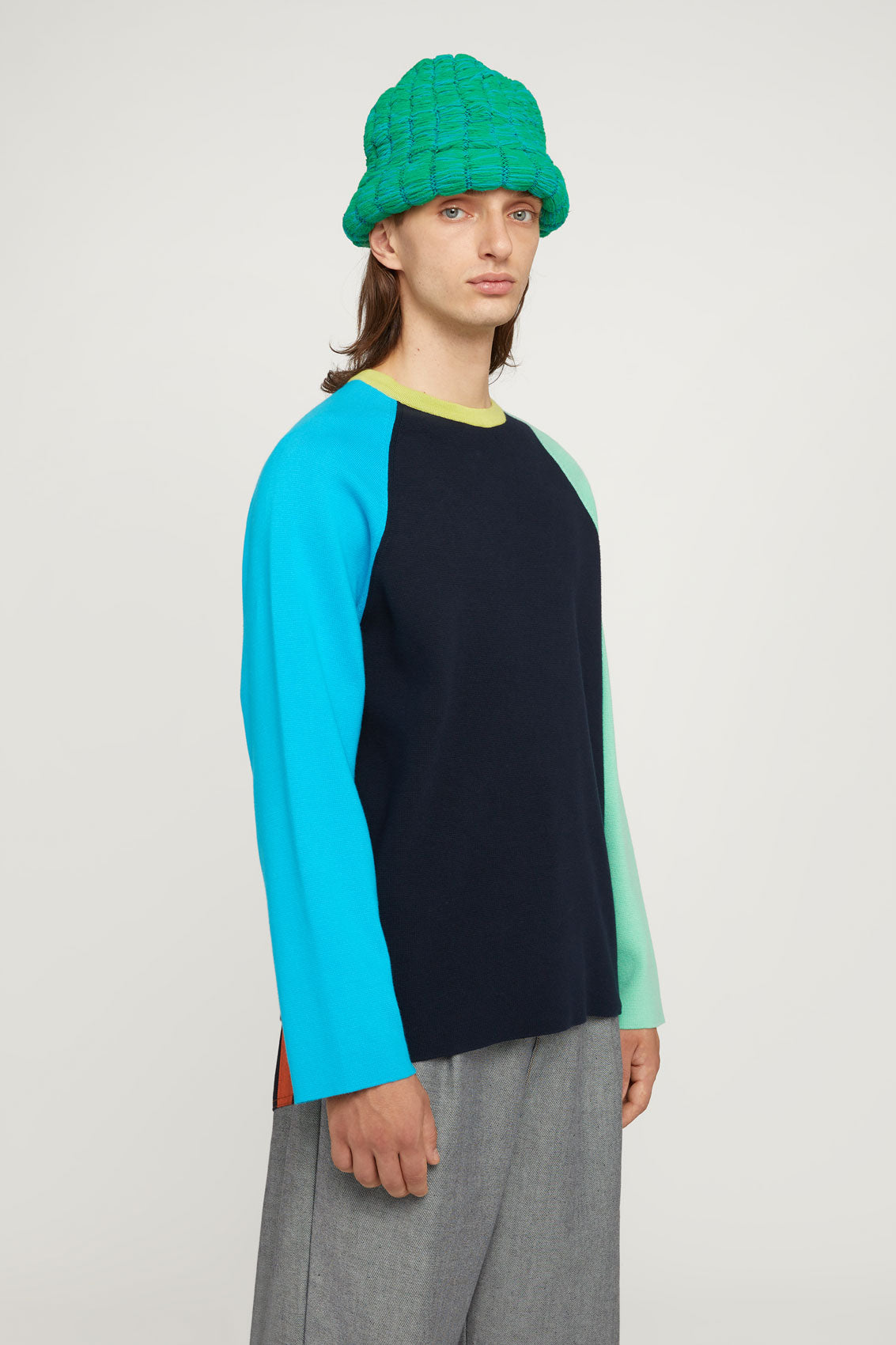 Knit T-Shirt | Unisex | Blue Multicolor