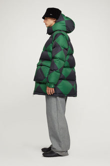 Puffy Jacket | Unisex | Blue x Green