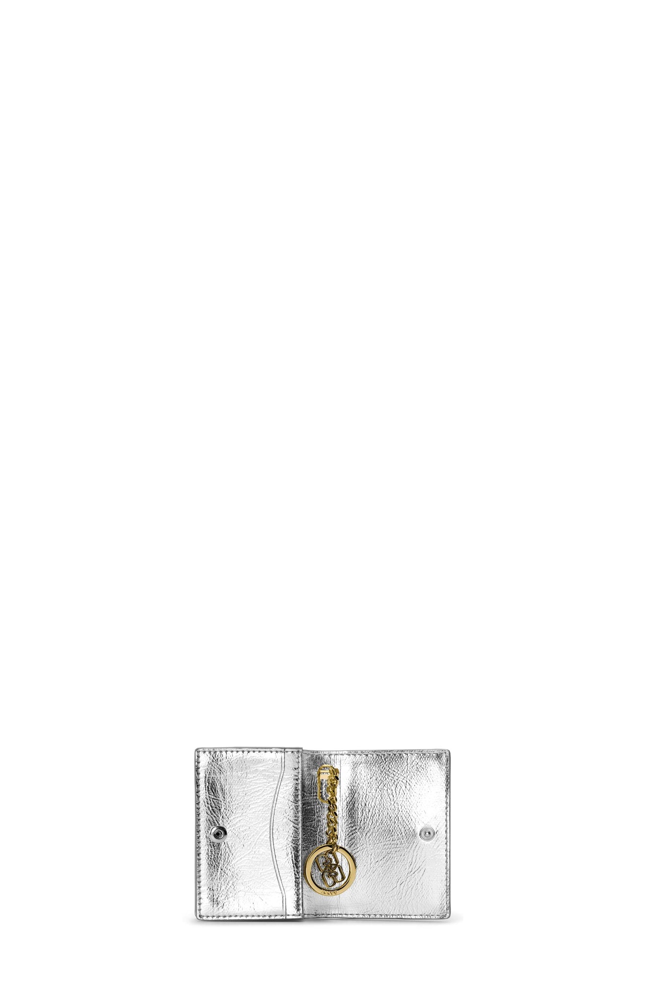 Bou Flap Card Holder Metallic | Silver