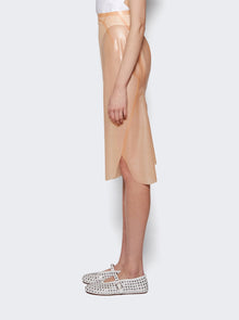 Women | ALAÏA | Pencil Skirt | Peche Beige