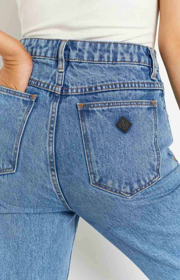 ABRAND A 94 High Straight Georgia Rip Jeans | Blue