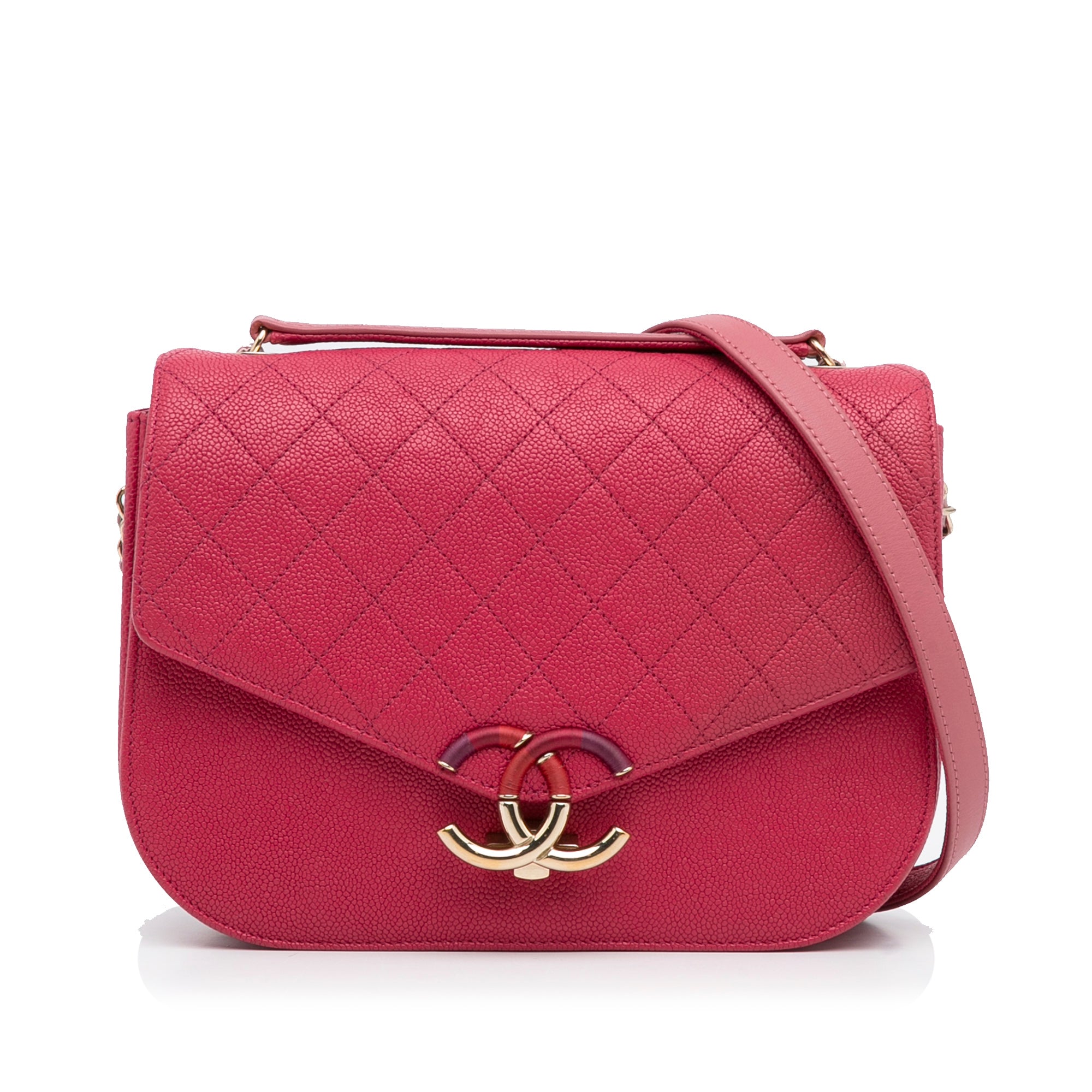 Chanel Pre-Owned Medium Calfskin Cuba Flap | Women | Pink