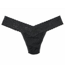 Animal Lace Low Rise Thong | Black