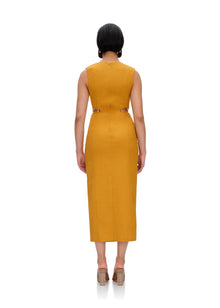 Vela Midi Dress | Mustard