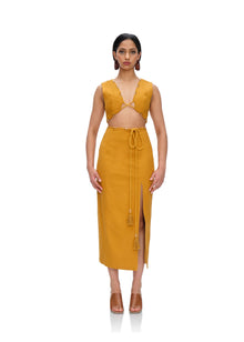 Vela Midi Dress | Mustard