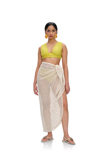 Zura Cotton Sarong | Bone