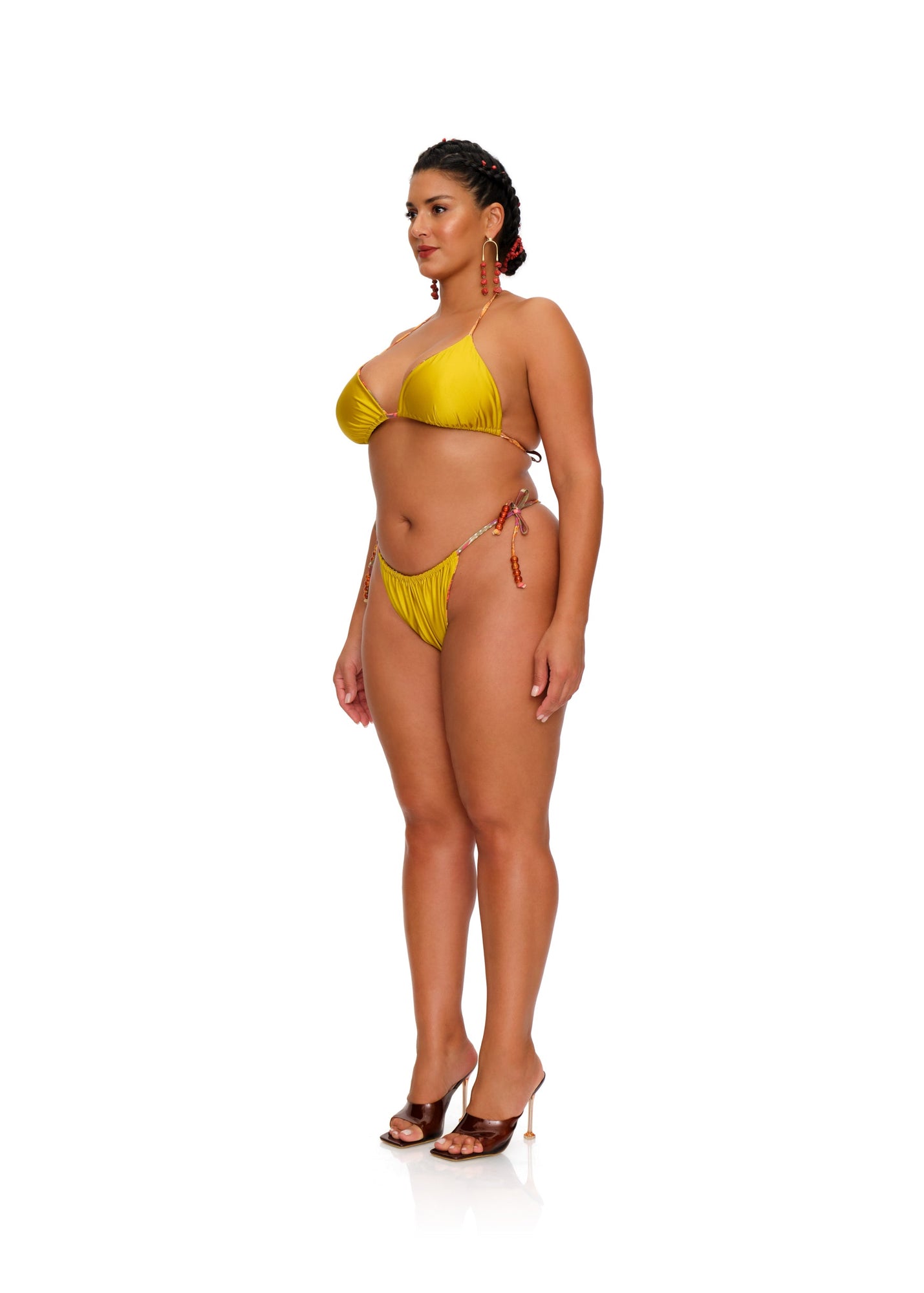 Inti Reversible Bikini Top | Kola Print