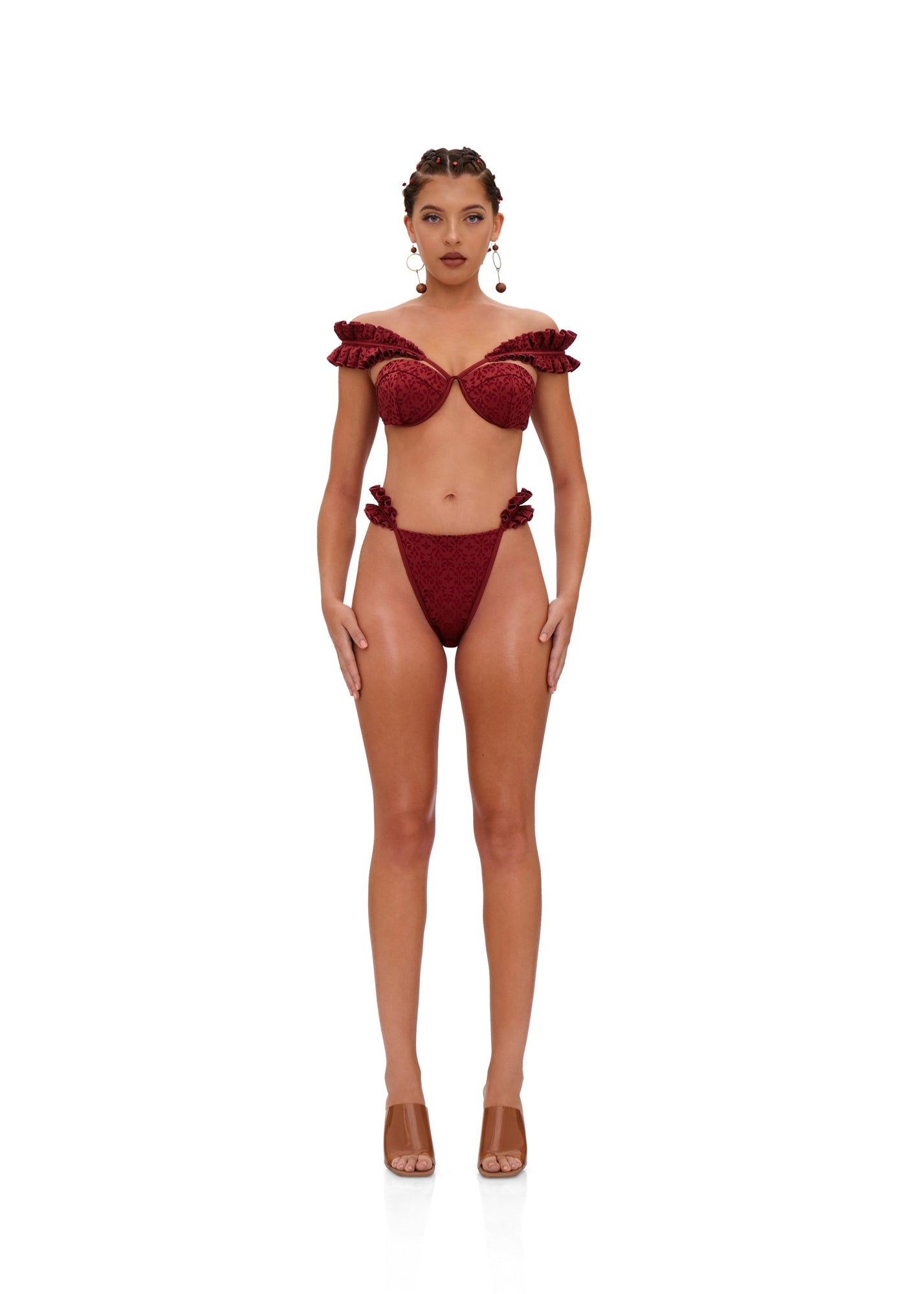 Mulan Bikini Top | Wine