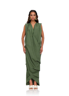 Sayo Kaftan Dress | Forest