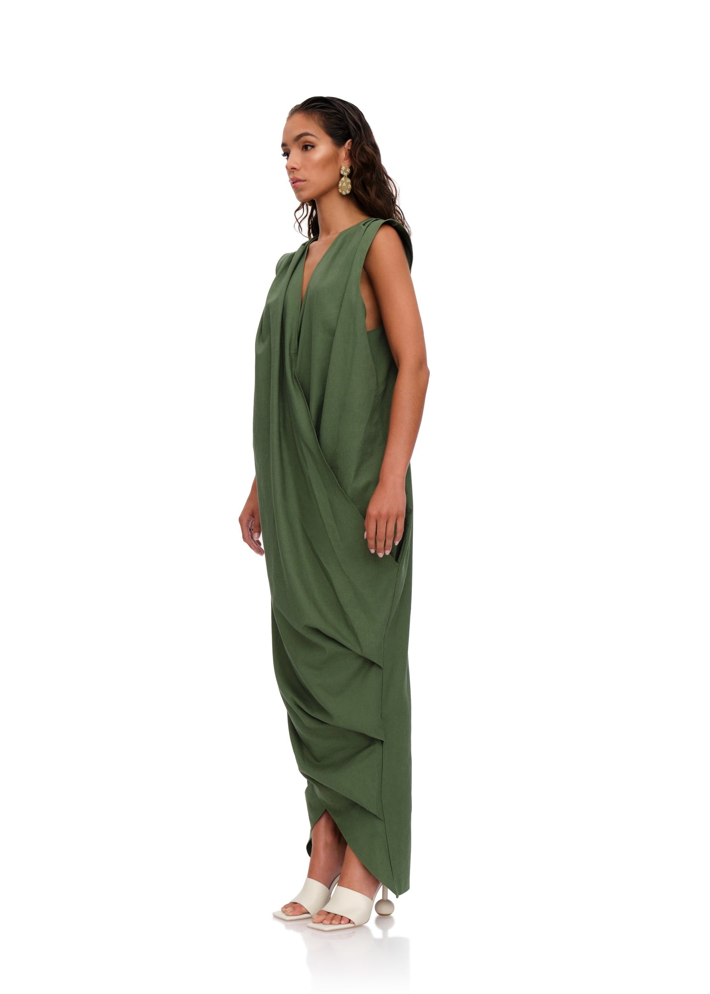 Sayo Kaftan Dress | Forest