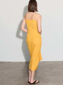 Angie Camisole Poplin Dress | Orange