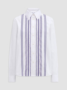 Arletty Embroidered Shirt | White