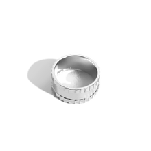 Infinity Cigar Band Vermeil White Gold 14K White Gold 18K White Gold