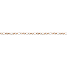 Medium Gold Figaro Chain Bracelet Vermeil 14K Rose Gold First