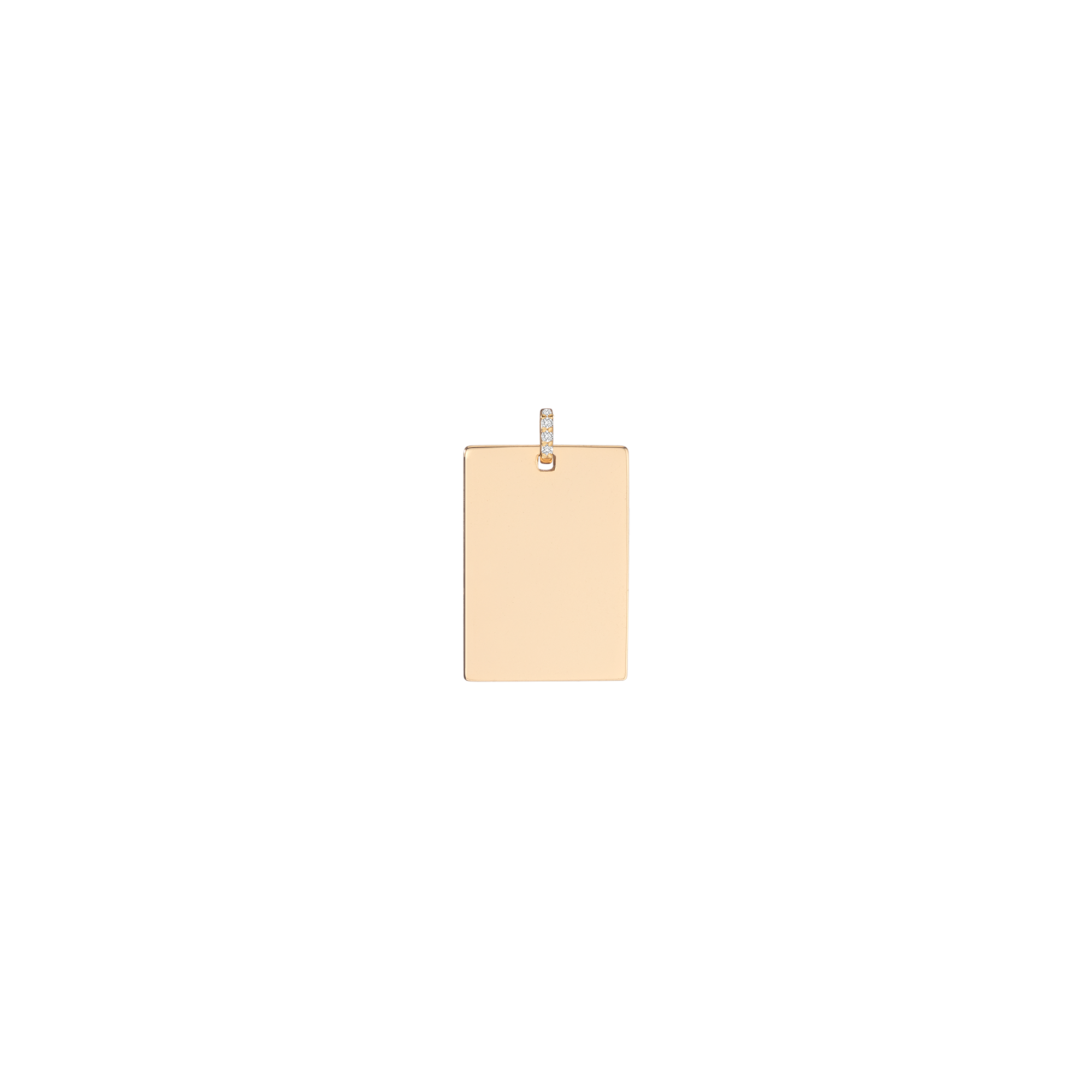 Postcard Charm Vermeil Yellow Gold