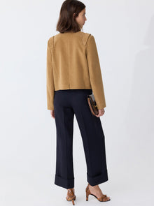 Aubrey Cropped Jacket | Camel