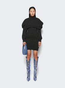 Women | Alexandre Vauthier | Metallic Tall Boots | Laguna Blue