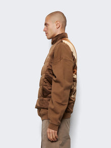 Men | NAHMIAS | Summerland Silk Puffer Vest | Brown
