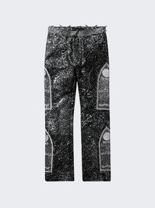 Men | WHO DECIDES WAR | Foil Leather Pant | Coal