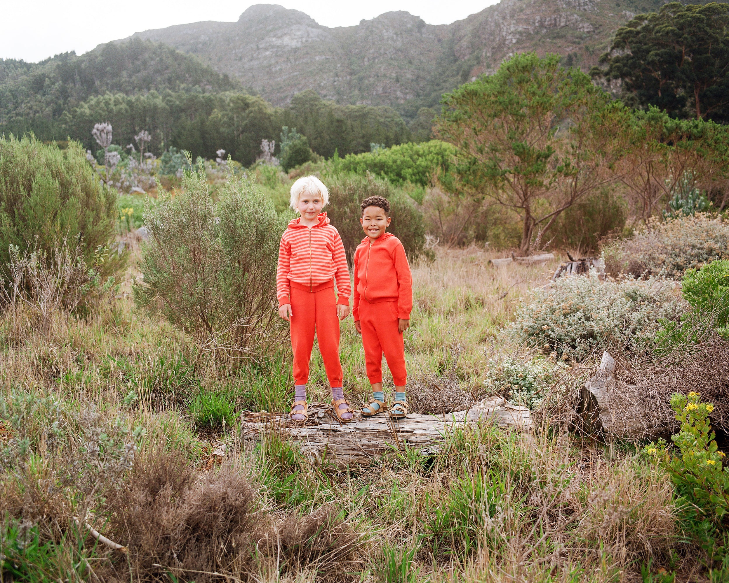 Organic Knit Joggers | Coral