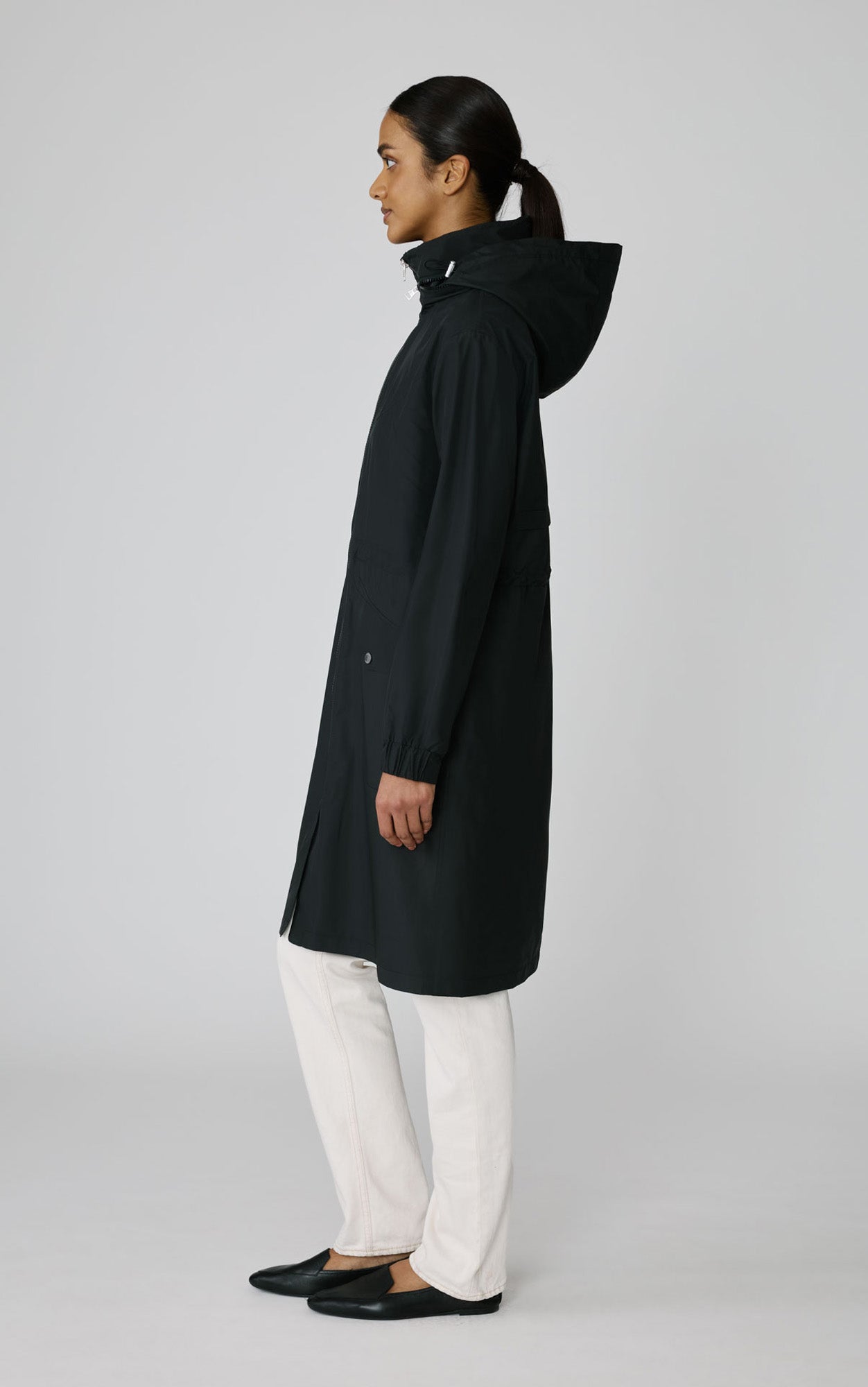 Azarya Packable Utility Coat | Black