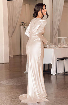 Addina Long Sleeve Maxi Dress | Cream