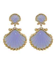 Aegean Shell Earrings | Blue