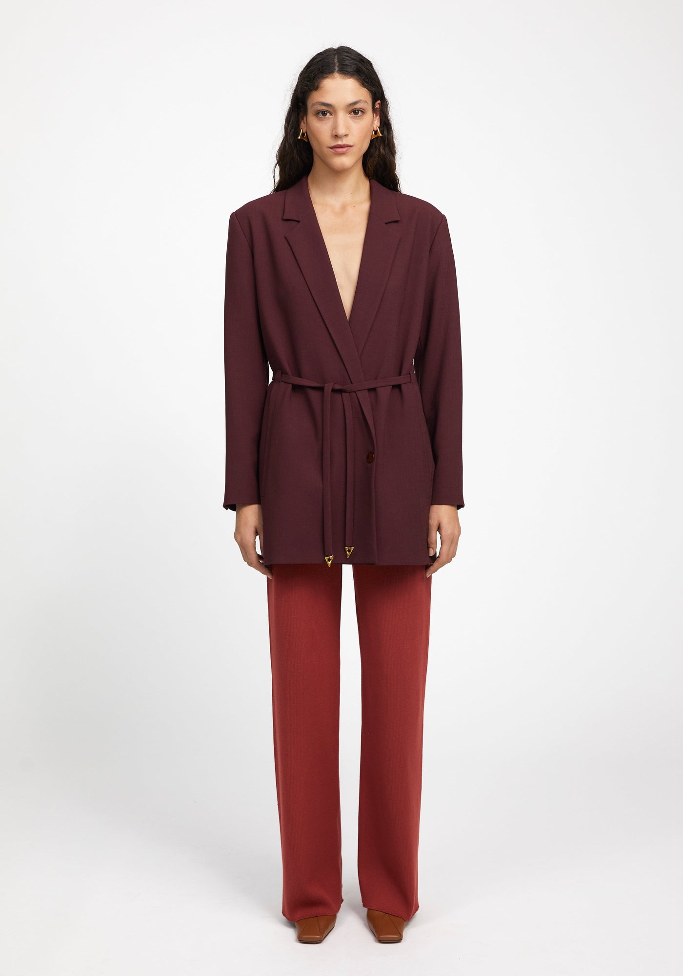 Lia Knitted Culottes | Rosewood