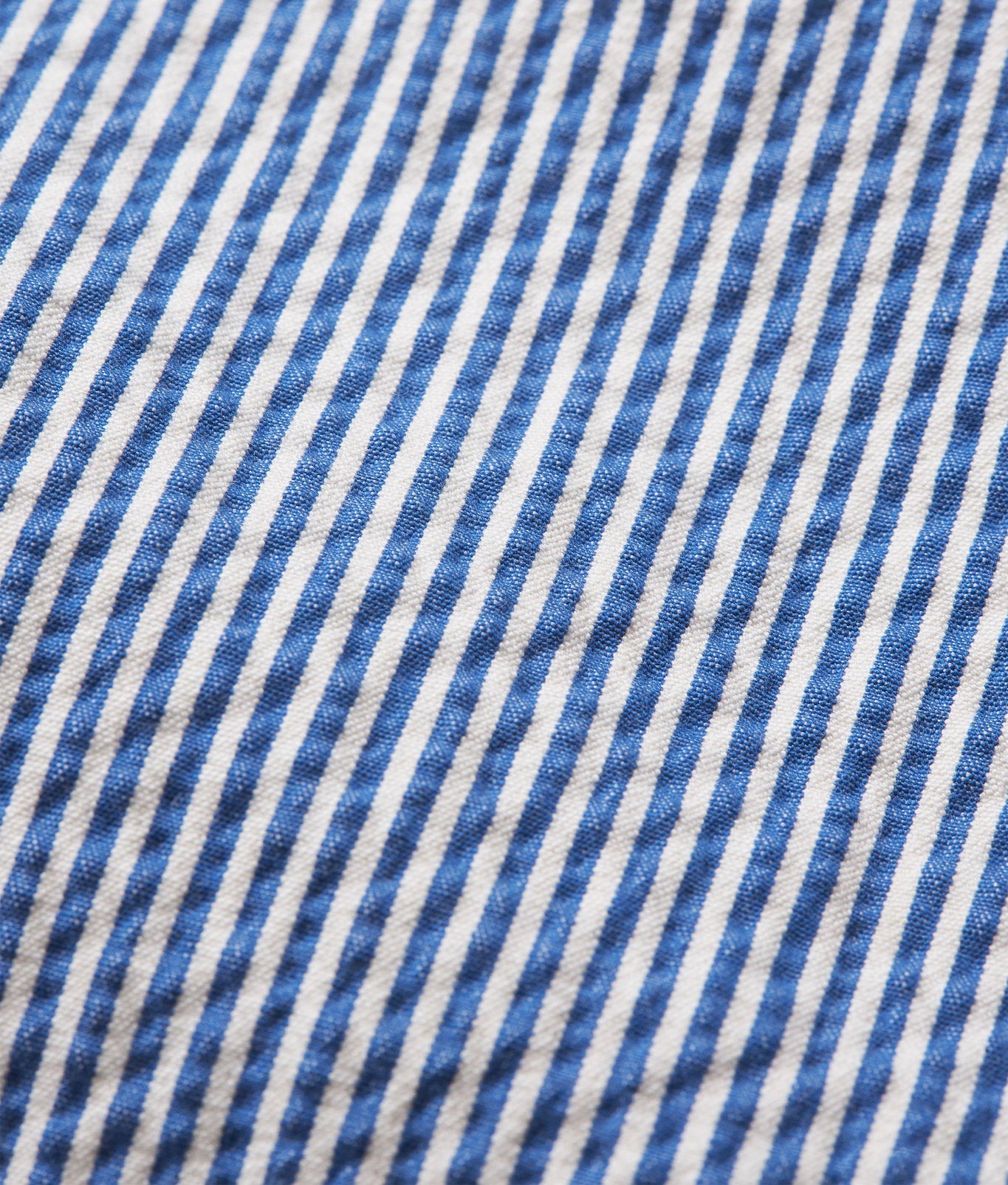 Alex Seersucker Seersucker Relaxed Fit Drawcord Trousers | Blueberry/White Stripe