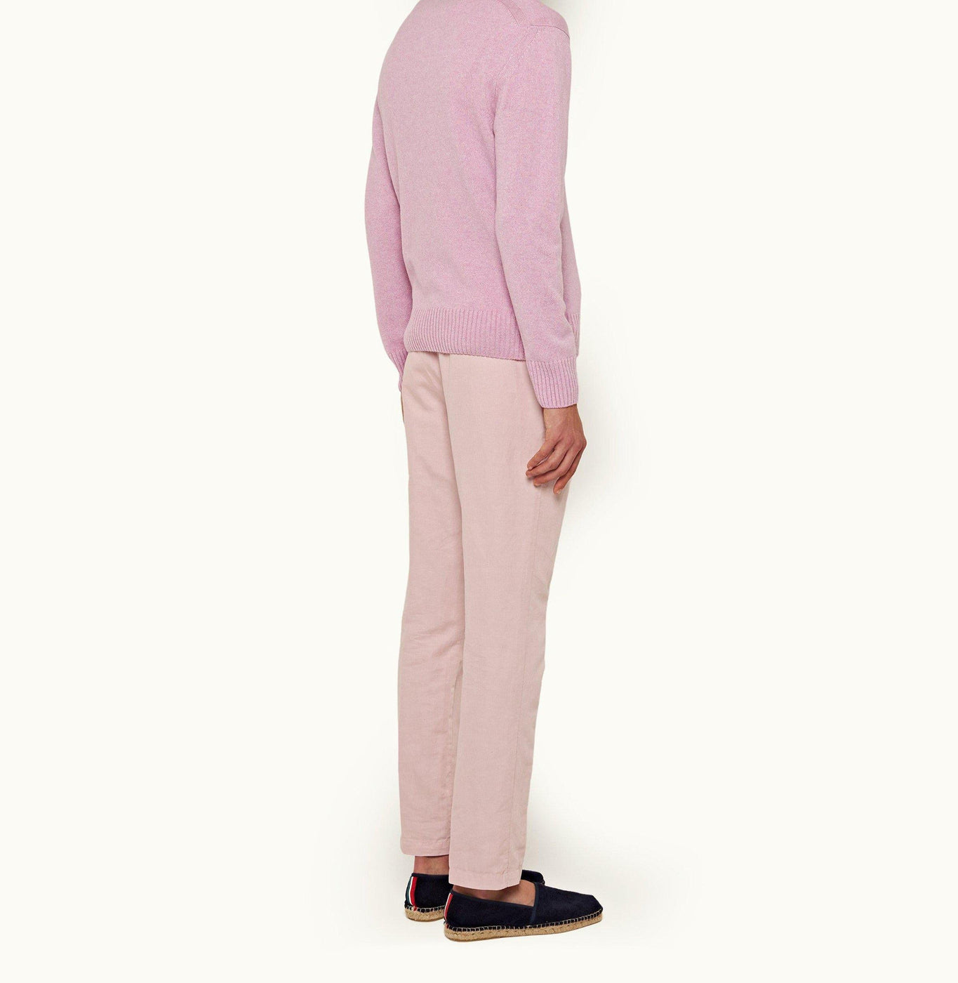 Alexander Linen Cotton-Linen Trousers | Conch Pink